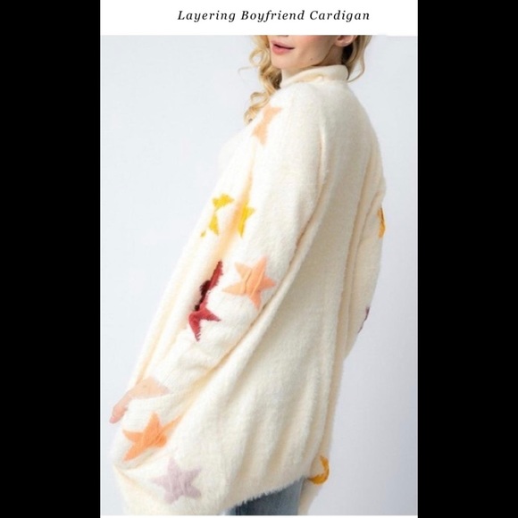 Davi & Dani Loose Fit Layering Boyfriend Cardigan - Picture 1 of 12